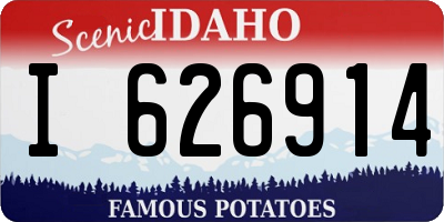 ID license plate I626914