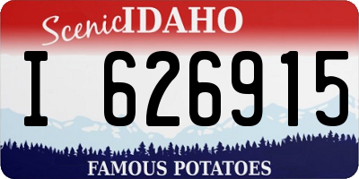 ID license plate I626915