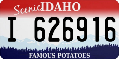 ID license plate I626916