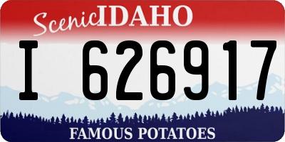 ID license plate I626917