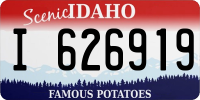 ID license plate I626919