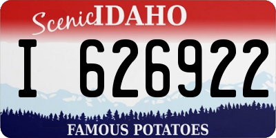 ID license plate I626922