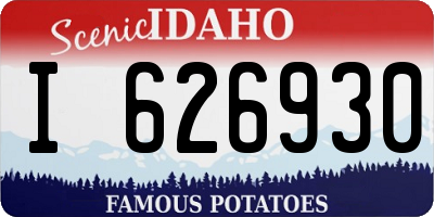 ID license plate I626930