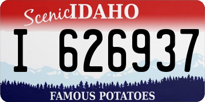 ID license plate I626937