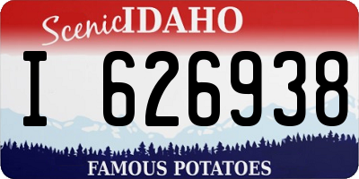 ID license plate I626938