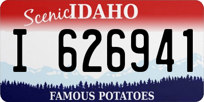 ID license plate I626941