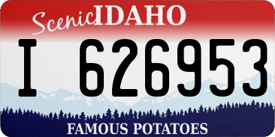 ID license plate I626953