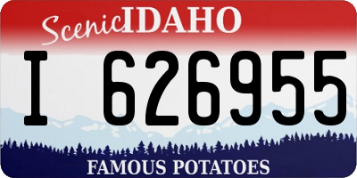 ID license plate I626955