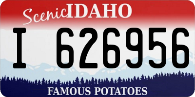 ID license plate I626956