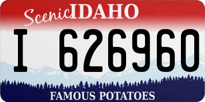 ID license plate I626960