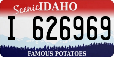ID license plate I626969
