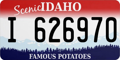 ID license plate I626970