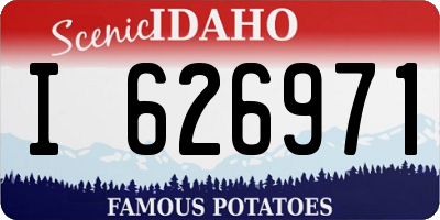 ID license plate I626971