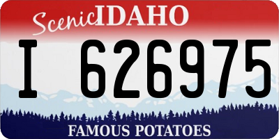 ID license plate I626975