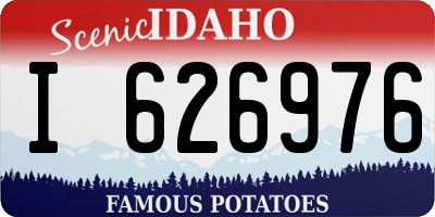 ID license plate I626976