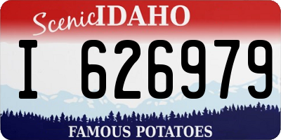 ID license plate I626979