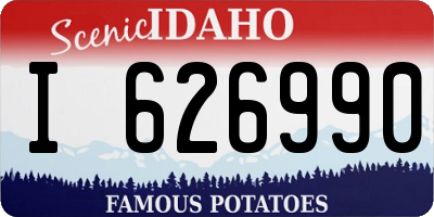 ID license plate I626990