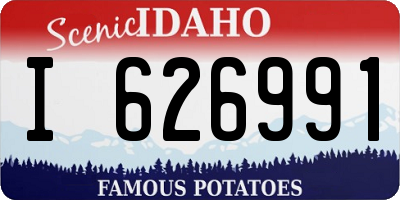 ID license plate I626991
