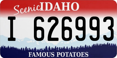 ID license plate I626993