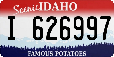 ID license plate I626997