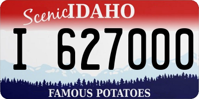 ID license plate I627000