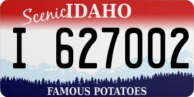 ID license plate I627002