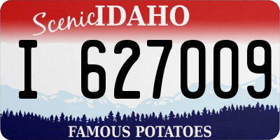 ID license plate I627009