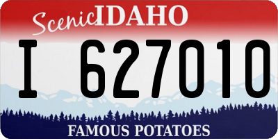 ID license plate I627010