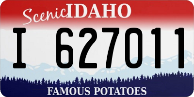 ID license plate I627011