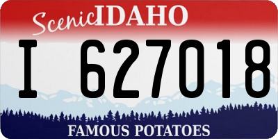 ID license plate I627018