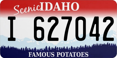 ID license plate I627042