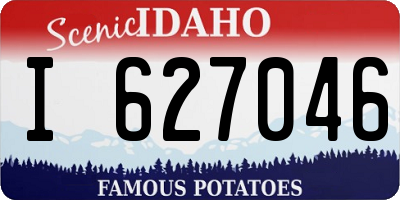 ID license plate I627046