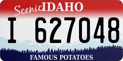 ID license plate I627048