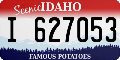ID license plate I627053