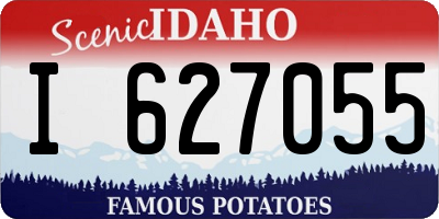 ID license plate I627055