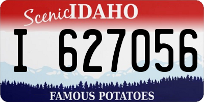 ID license plate I627056