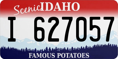 ID license plate I627057