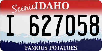 ID license plate I627058