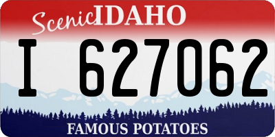 ID license plate I627062