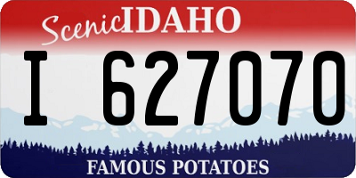 ID license plate I627070