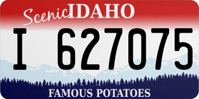 ID license plate I627075