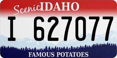 ID license plate I627077