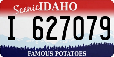 ID license plate I627079
