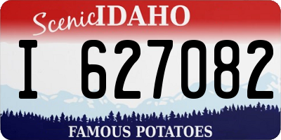 ID license plate I627082