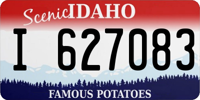 ID license plate I627083