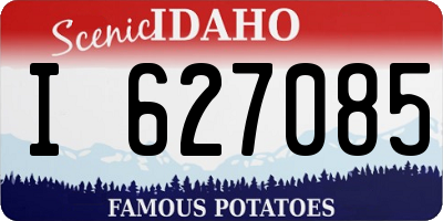 ID license plate I627085