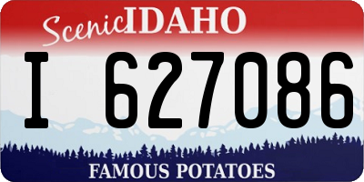 ID license plate I627086