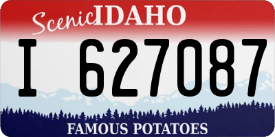 ID license plate I627087