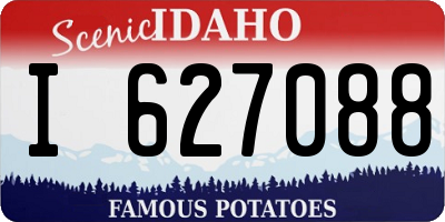 ID license plate I627088