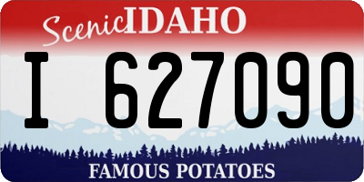 ID license plate I627090